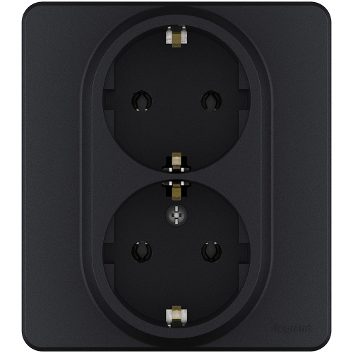 Розетка 2X2К+З АНТР INSPIRIA