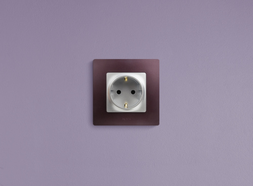 Розетка 2К+З шт АЛЮ ETIKA