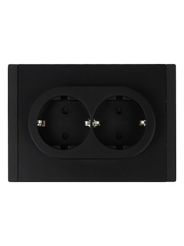 FORTE&PIANO Роз. 2-я с з/к з/ш б/к 16А FP123 чер. IEK