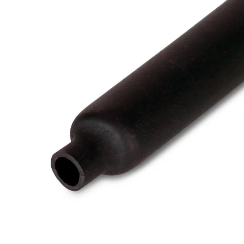 Трубка ТУТнг 12/6 чёрная в метровой нарезке (КВТ)