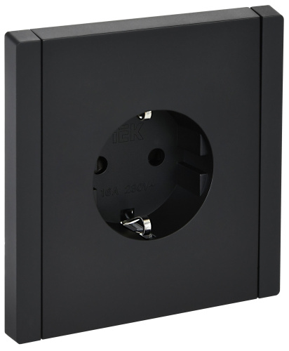 FORTE&PIANO Роз. с з/к з/ш в/к 16А FP115 чер. IEK