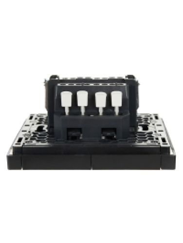 FORTE&PIANO Выключ. 2-кл. прох. 10А FP107 чер. IEK