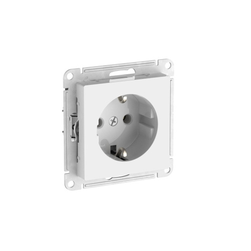 РОЗЕТКА с/з,16А,мех.,быстрозажим.клем.,БЕЛЫЙ