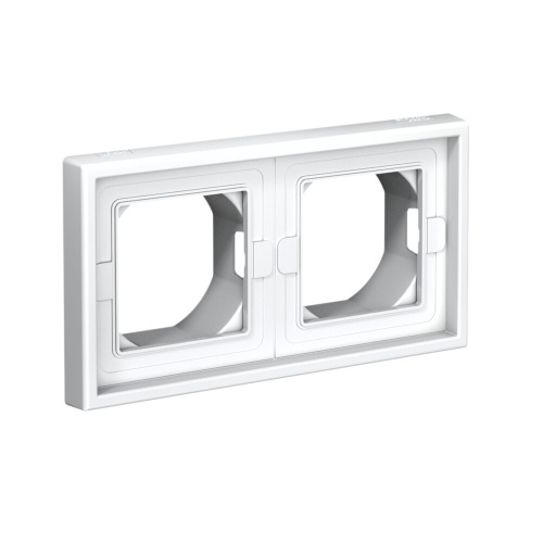 2-постовая РАМКА IP44,  БЕЛЫЙ