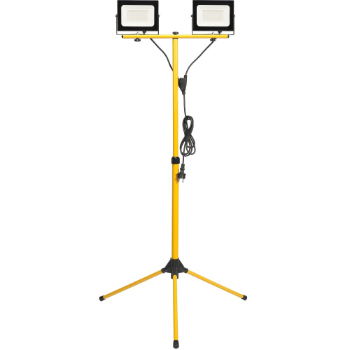 Прожектор светодиодный СДО 06-2x50Ш штатив 6500К IP65 черный IEK