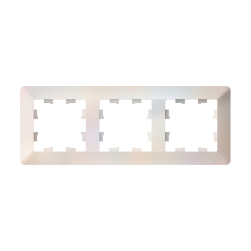 ATLASDESIGN AIR 3-п РАМКА, ЖЕМЧУГ/дымч. белый