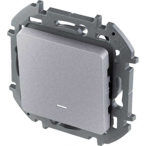 Выкл 1кл с подсв АЛЮ INSPIRIA