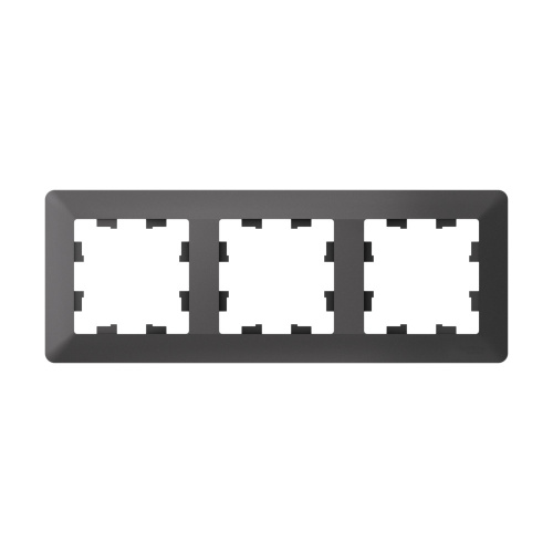 ATLASDESIGN AIR 3-п РАМКА, БАЗАЛЬТ/дымч. черный