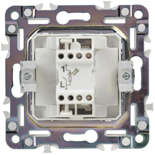 SKANDY Выключ. 1-кл. с инд. 10А SK-V07W арк. бел. IEK