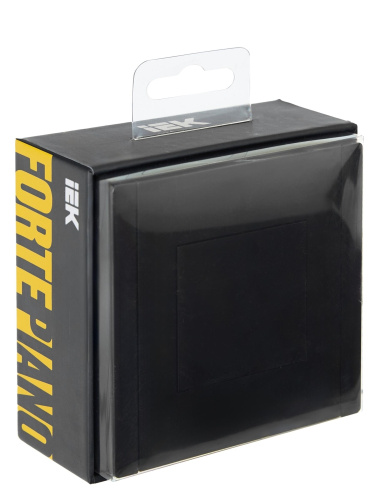 FORTE&PIANO Заглушка с суппортом FP141 чер. IEK