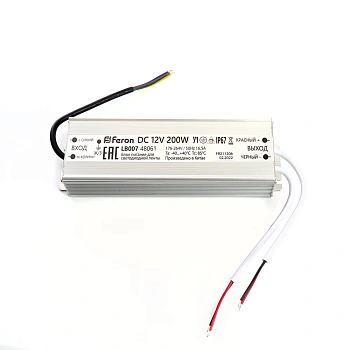 Блок питания 200W, 12V, IP67 LB007 FERON