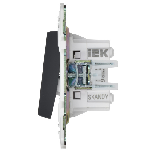 SKANDY Выключатель 2-клавишный перекрестный 10А SK-V06Bl черный IEK