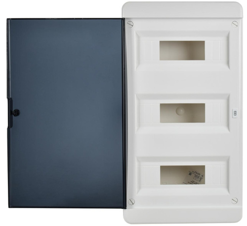 TEKFOR Корпус пласт. ЩРН-П-36 IP41 черн. прозр. дверь IEK