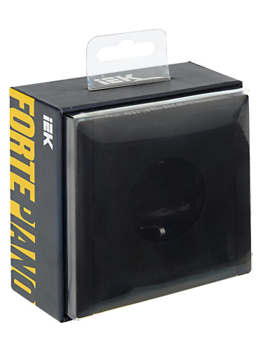 FORTE&PIANO Роз. с з/к без з/ш в/к 16А FP116 чер. IEK