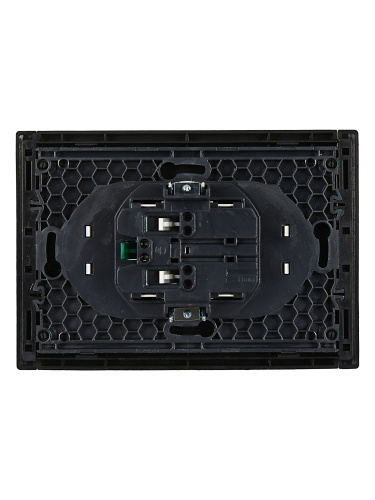 FORTE&PIANO Роз. 2-я с з/к без з/ш б/к 16А FP124 чер. IEK