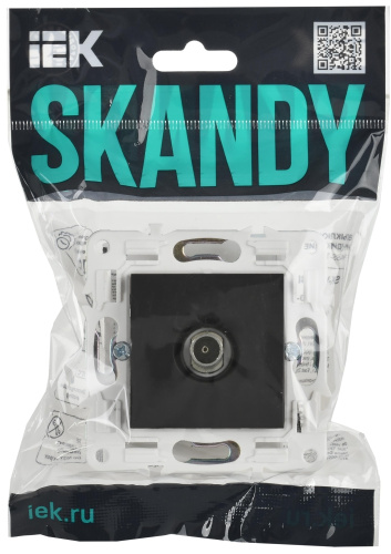 SKANDY Розетка TV оконечная SK-A12G графит IEK