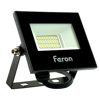 Прожектор светодиодный НИЗКОВОЛЬТНЫЙ  20W 6400K IP65 2835 SMD AC12-48V/50Hz, черный, LL-970
