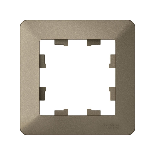 ATLASDESIGN AIR 1-п РАМКА, ШАМПАНЬ/дымч. черный