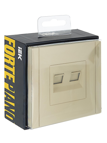 FORTE&PIANO Роз. комп. 2-ая RJ45 кат.5E FP433 ван. IEK