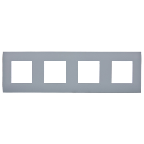 SKANDY Рамка 4-местная SK-F04Gr серый IEK