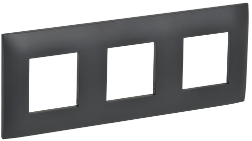 SKANDY Рамка 3-местная SK-F03T титан IEK