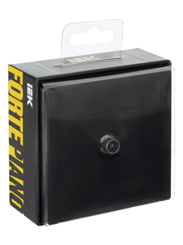 FORTE&PIANO Роз. TV оконечная FP128 чер. IEK