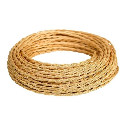 Провод монтажный витой ПВХ  3х1,5мм, цвет - бежевый перламутр (бухта 10м),ТМ "МЕЗОНИНЪ"