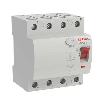 Устройство защитного отключения УЗО ВДТ YON MAX MDL100, 4P, 30mA, 25A, тип АС