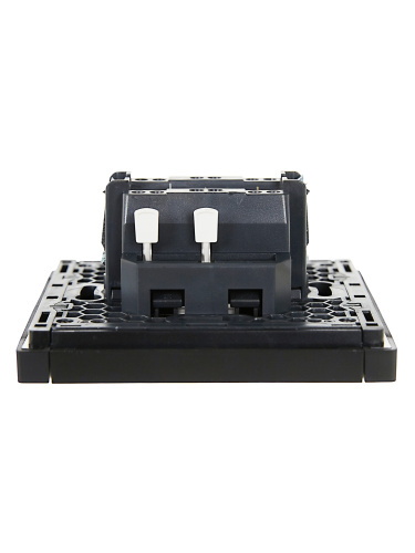 FORTE&PIANO Выключ. 1-кл. перекр. 10А FP112 чер. IEK