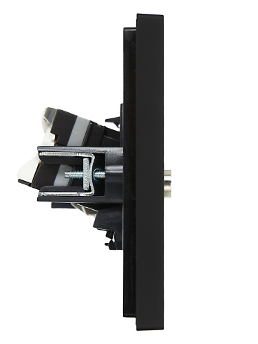 FORTE&PIANO Роз. двойная TV+RJ45 кат.5E FP136 чер. IEK