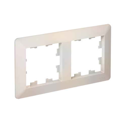 ATLASDESIGN AIR 2-п РАМКА, ЖЕМЧУГ/дымч. белый