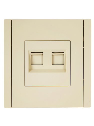 FORTE&PIANO Роз. комп. 2-ая RJ45 кат.5E FP433 ван. IEK