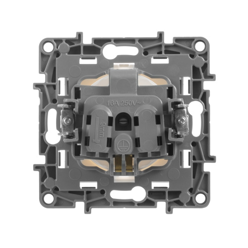 Розетка 2К+З БЕЛ ETIKA