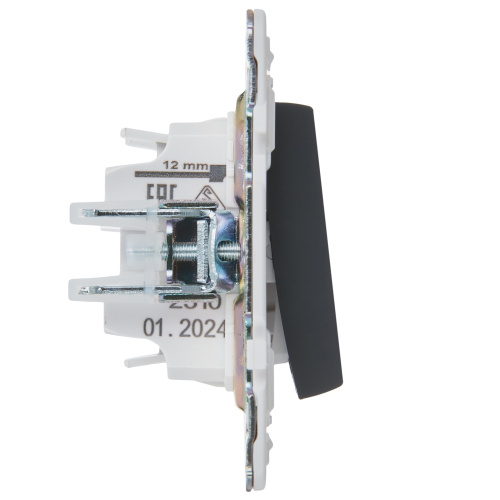 SKANDY Выключатель 1-клавишный перекрестный 10А SK-V03G графит IEK