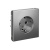 РОЗЕТКА с заземлением со шторками, 16А, мех-м, СТАЛЬ