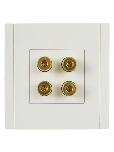 FORTE&PIANO Аудиорозетка 4-мест. FP239 бел. IEK
