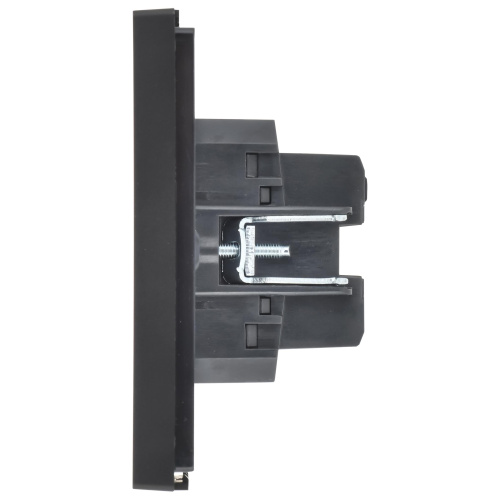 FORTE&PIANO Выключатель 2-клавишный перекрестный 10А FP109 черный IEK