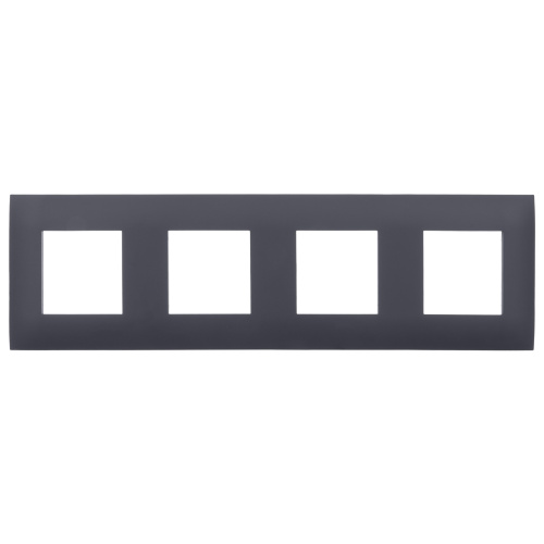 SKANDY Рамка 4-местная SK-F04G графит IEK