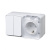 AtlasDesign PROFI IP54 О/У БЛОК: РОЗ. з/к со шт. 16А, ВЫКЛ.2-клав.10А, БЕЛЫЙ