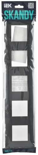SKANDY Рамка 5-местная SK-F05T титан IEK
