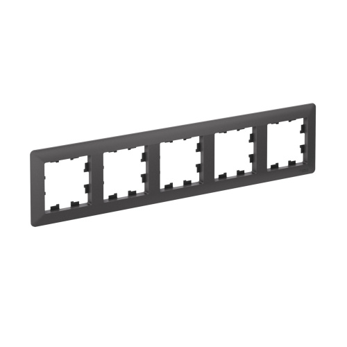 ATLASDESIGN AIR 5-п РАМКА, БАЗАЛЬТ/дымч. черный