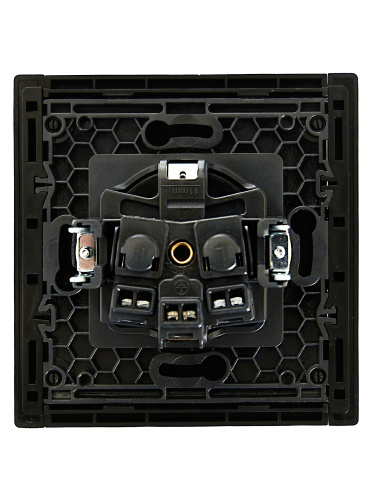 FORTE&PIANO Роз. с з/к без з/ш в/к 16А FP116 чер. IEK