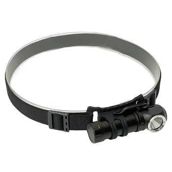 Фонарь налобный светодиодный аккумуляторный 3W, USB IP44, алюминий, TH2313 Feron