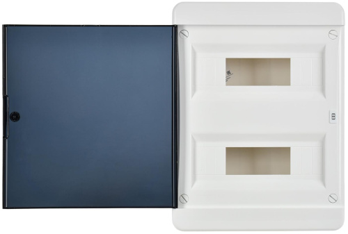 TEKFOR Корпус пласт. ЩРН-П-24 IP41 черн. прозр. дверь IEK