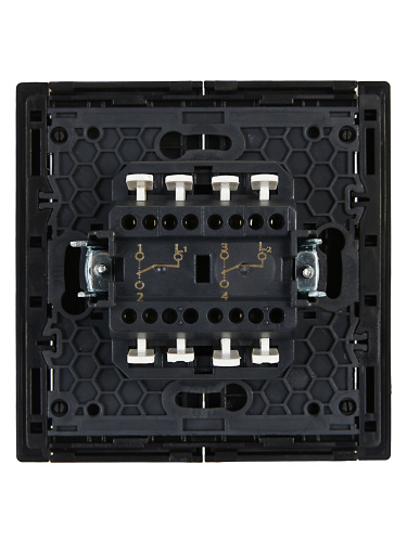 FORTE&PIANO Выключ. 2-кл. прох. 10А FP107 чер. IEK