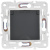 SKANDY Розетка 1-местная с заземлением с защитными шторками и крышкой 16А IP44 SK-R11G графит IEK