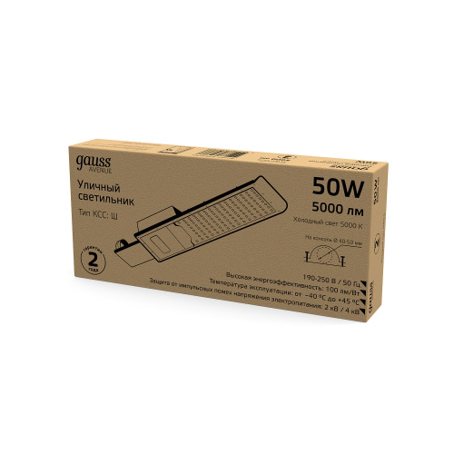 Св-к Уличный LED Avenue IP65 50W 5000K