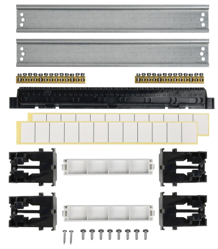 TEKFOR Корпус пласт. ЩРН-П-24 IP41 черн. прозр. дверь IEK