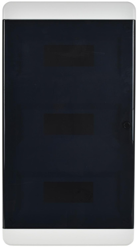 TEKFOR Корпус пласт. ЩРВ-П-36 IP41 черн. прозр. дверь IEK