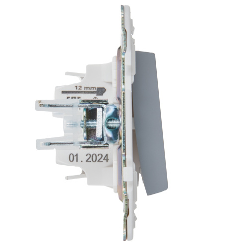 SKANDY Выключатель 1-клавишный 10А SK-V01Gr серый IEK